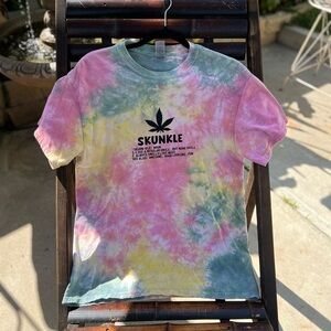 Hand made tie dye skuncle shirt